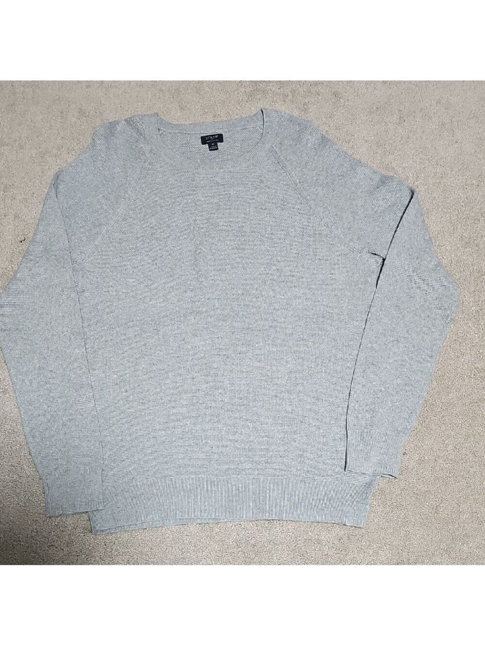 J. Crew Men's Light Gray Crewneck Sweater